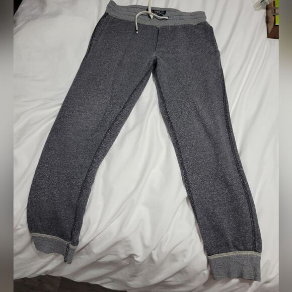 American Eagle outfitters small sweatpants gray lounge elastic ankle jogger - Picture 6 of 10